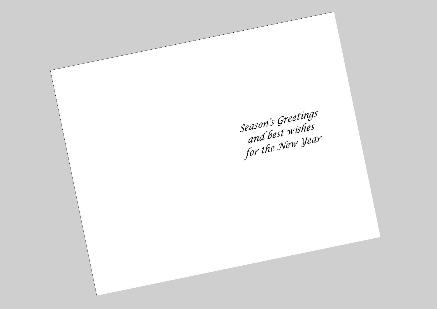 10 x Printed Christmas Seaons Greetings Inserts for Greetings Cards(139x191mm). for A5 Cards Folded