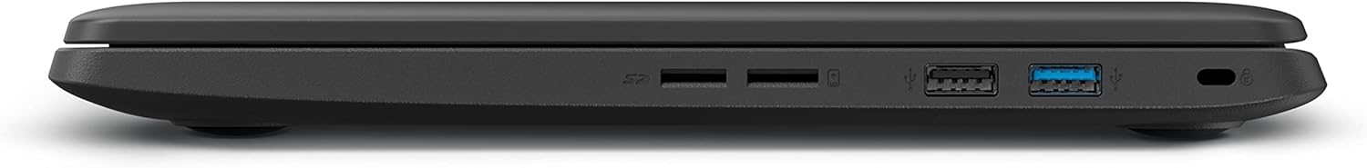 Right side of MEDION E14410 laptop showing USB ports and SD card reader.