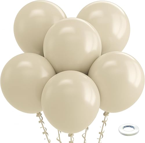 Miniatura 22 de Bezente Globos amarillos de látex para fiestas, paquete de 100 globos redondos de 12 pulgadas de color amarillo helio para decoraciones de fiesta