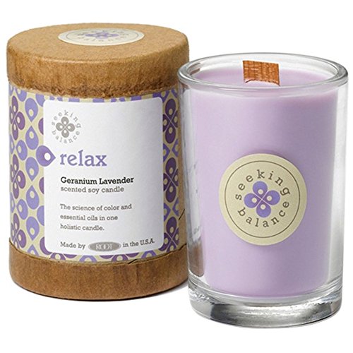 Root Candles Scented Soy Candle in Relax (Geranium & Lavender) 6.5 oz
