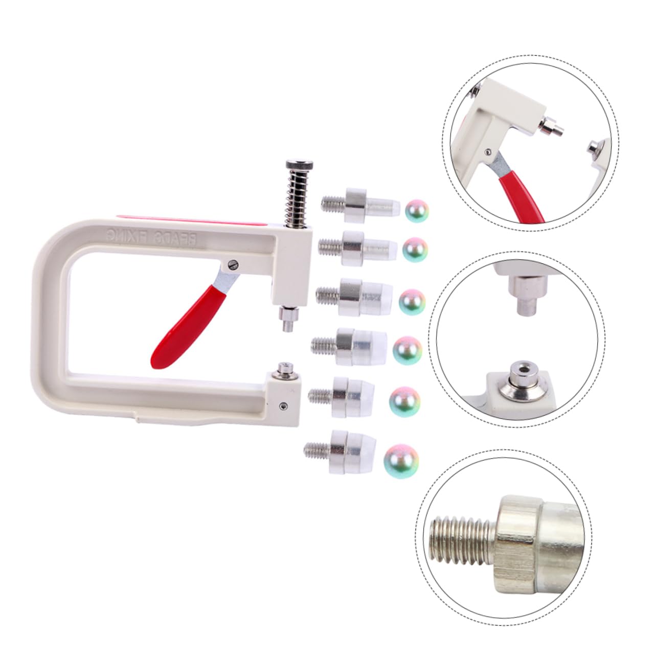 OSALADI 1 Set Pearl Setting Machine Beading Tool for DIY Jewelry Hat Accessory Random Color