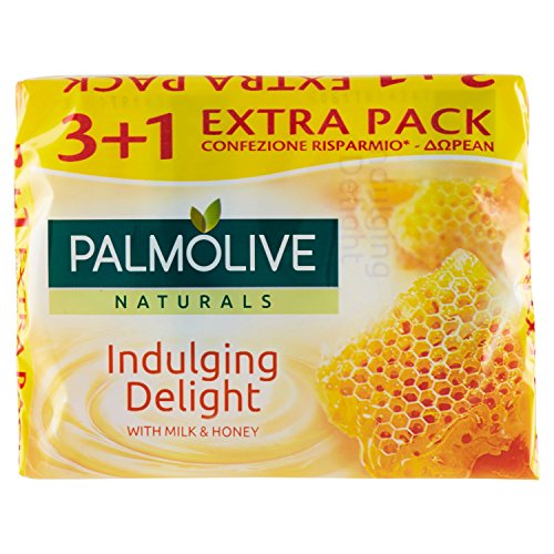 Palmolive - Jabón con Leche y Miel - 4 x 90G