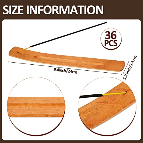 Cunhill 36 Pieces Wooden Incense Stick Holder Handmade Wooden Incense Stick Holder Wood Incense Burner Ash Holder Incense Trays Incense Holder For Sticks Home Utilities Accessories And Buddha Hall thumb #1