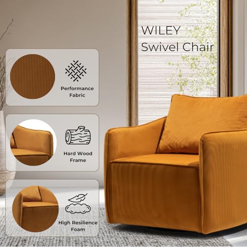 Sillón Plegable Tela Performance Color Naranja miniatura 5