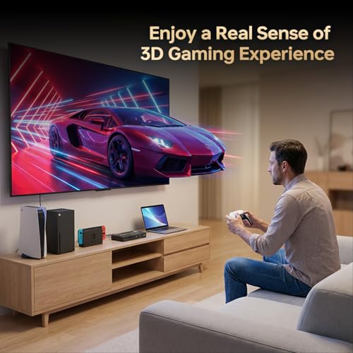 Image of 8K HDMI Switch 5 in 1 Out, HDMI 2.1 Switch 4K@120Hz 8K@60Hz 5 Port HDMI Switcher Splitter, Compatible with PS5,Nintendo Switch, Xbox, Apple TV Fire Stick,Laptop, Monitor,
