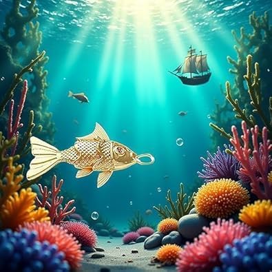 Gold Plated Fish Charm Pendant for DIY Jewelry Making, Ocean Animal Design, Pave Crystal Necklace Bracelet Earring Accessory - Image 6