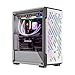 Velztorm White Ferrux Gaming Desktop PC (AMD Ryzen 9-5900X 12-Core, GeForce GTX 1050 Ti, 16GB RAM, 1TB PCIe SSD, USB 3.2, HDMI, Display Port, Win 10 Home)