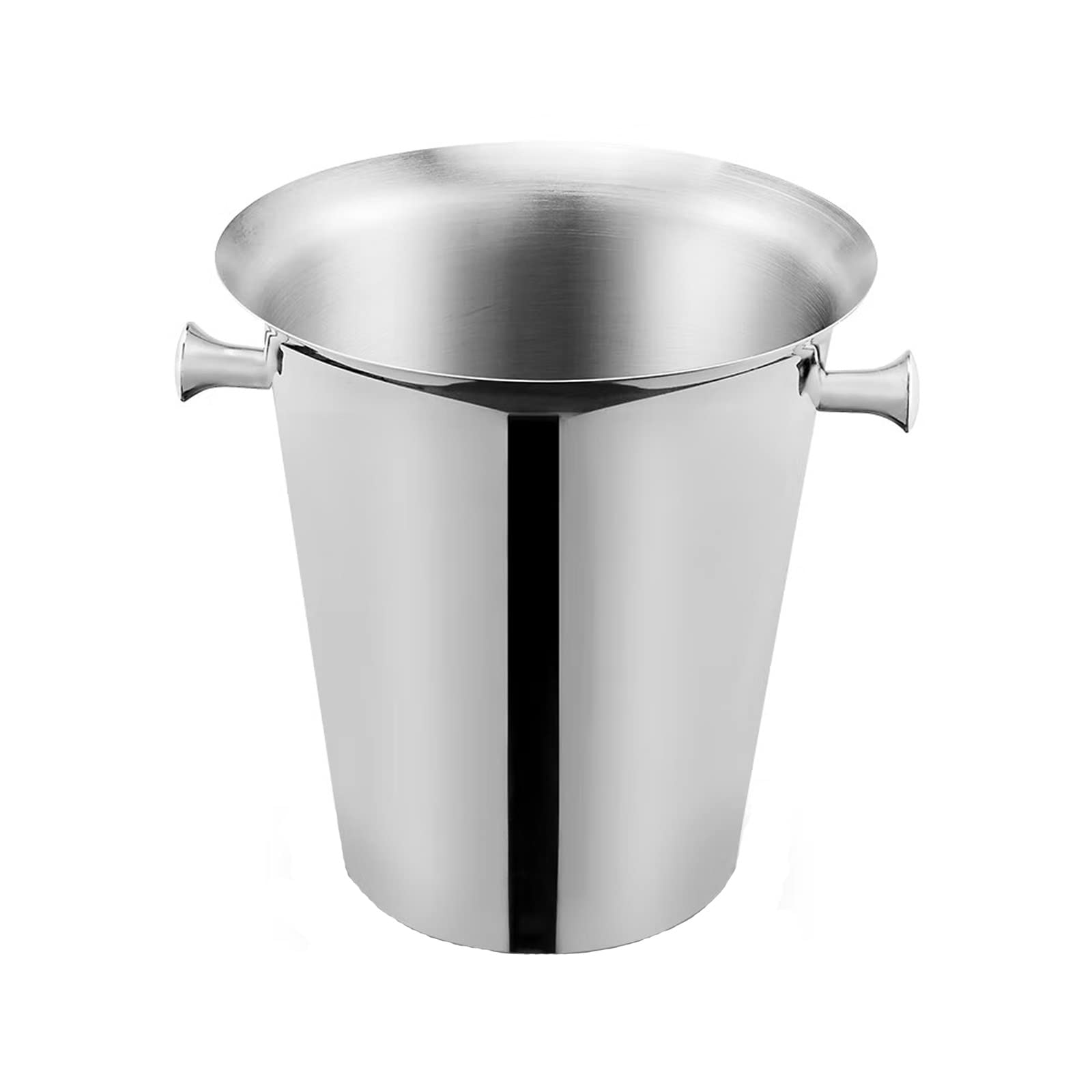 Eiskübel Eiskübel aus Edelstahlmaterial, glänzende und helle for Partys, 5-Liter-Champagnerkübel for Weihnachtsfeiern, Grillabende im Hinterhof, Verwendung in Bars Freien Bar cooler Eiskübel