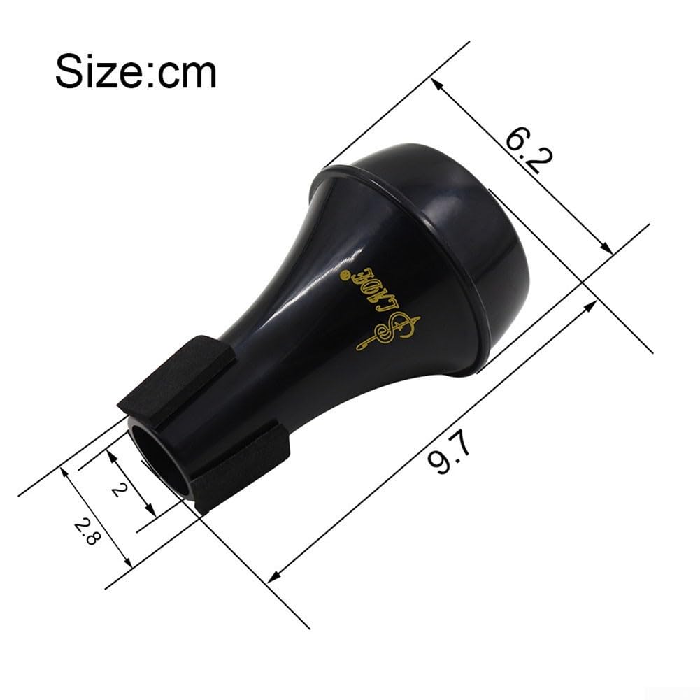 Trompetenschalldämpfer Schalldämpfer Trompetendämpfer Zubehörteil (Black )
