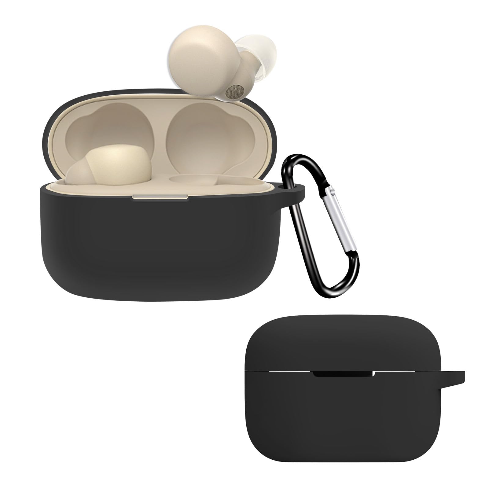 Case Cover Compatible with Sony LinkBuds S WF-LS900N (Black)