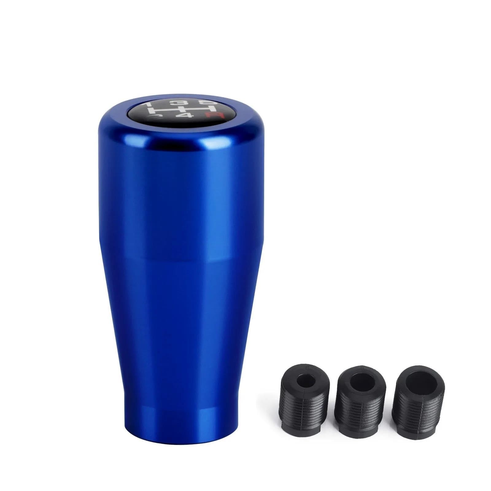 Fsozdbbpl Blue Automotive Parts 5 Speed Aluminium Gear Shift Knob Universal M8 M10 M12 Racing Shift Lever For Manual Transmission Gear Level Knob Shift(Blue)
