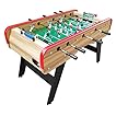 Babyfoot 140cm avec 4 balles incluses, Table Soccer de 2 à 4 Joueurs, Table de Baby-Foot