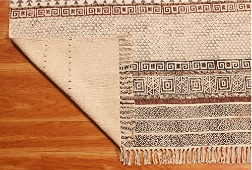 Tapis dhurrie tissé à la main pour réchauffer un couloir ou salon - 8
