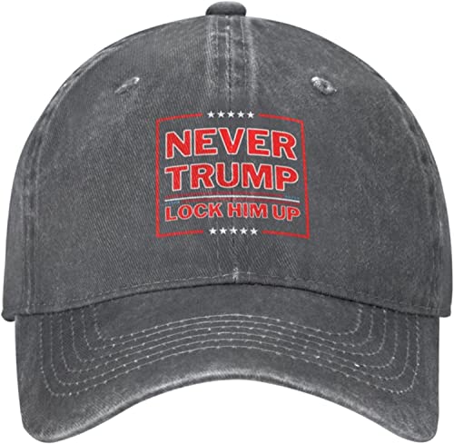 LOUJIN Never Trump Lock Him Up Hat Save Trump Cap Save America Vote for Trump 2024 Hat Fuck Joe Biden Sucks Hat Washed Baseball Cap, Fotofarbe, One size