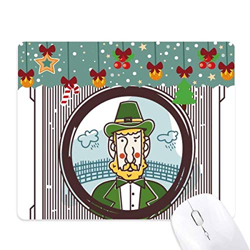 Alfombrilla de ratón verde con ilustración original de hamburguesa para ordenador y oficina