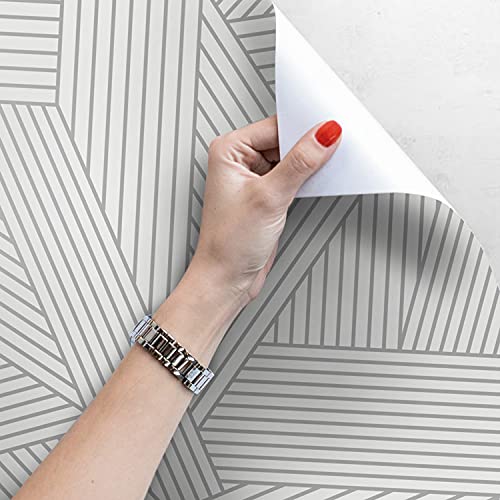 Papier peint ornement géométrique chic en finition latex haut de gamme - 4