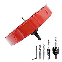 Vista 33 de Kit de sierra de agujero, LAIWEI Sierra de agujero, herramienta de taladro eléctrico para perforar madera, PVC, perfiles de aluminio, paneles