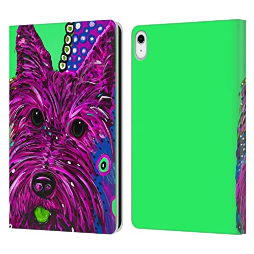 Étui portefeuille Mad Dog Art Terrier Écossais pour iPad 10.9 2022/2025