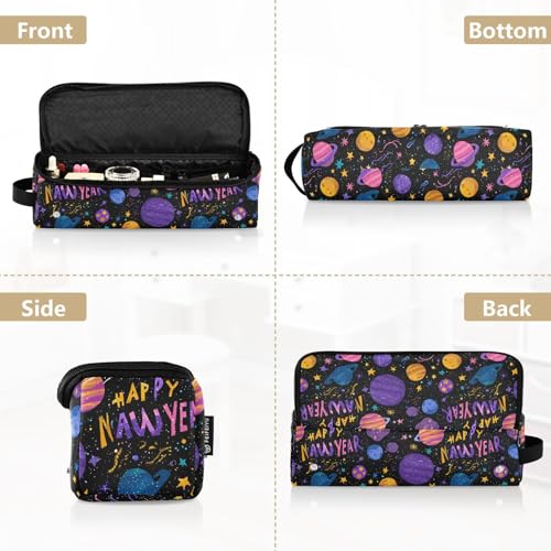 Bolsa organizadora para herramientas de cabello New Year Planet morada, resistente al agua y con gran capacidad para planchas, rizadores, secadores y accesorios miniatura 5