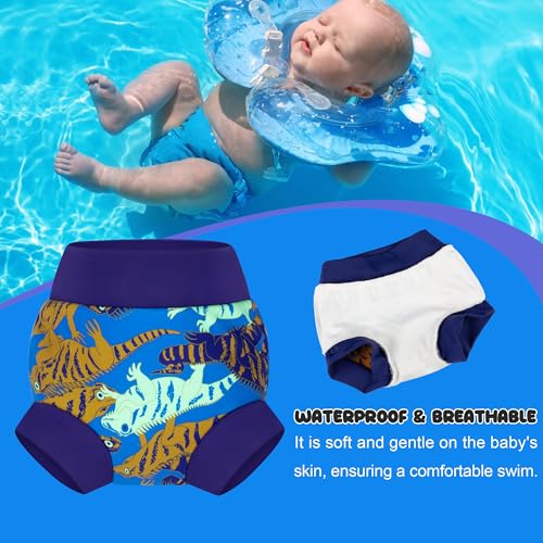Image of BIG ELEPHANT Baby Swim Diapers 3-Pack, Reusable Swimming Diapers