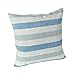Klear Vu Liza Coastal Linen Decorative Throw Pillow, 18
