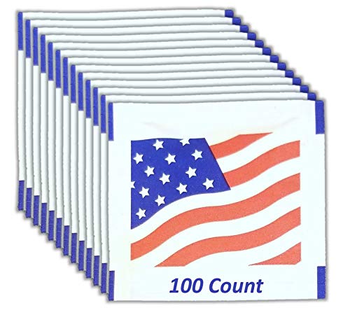 Fresh Nap Moist Towelettes (6.5 x 4.75) American Flag Design | 100 Count
