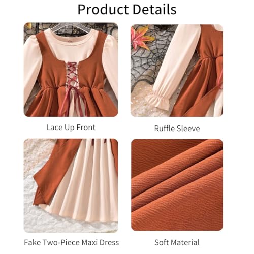 Girls Medieval Princess Dress Size 4-124