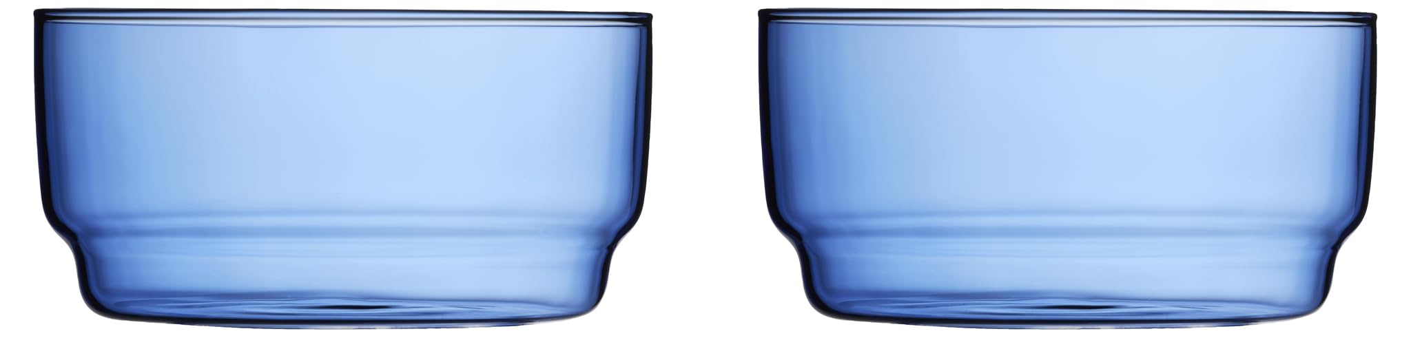 Lyngby Glas Torino Bol en verre bleu haut de gamme de 12 cm