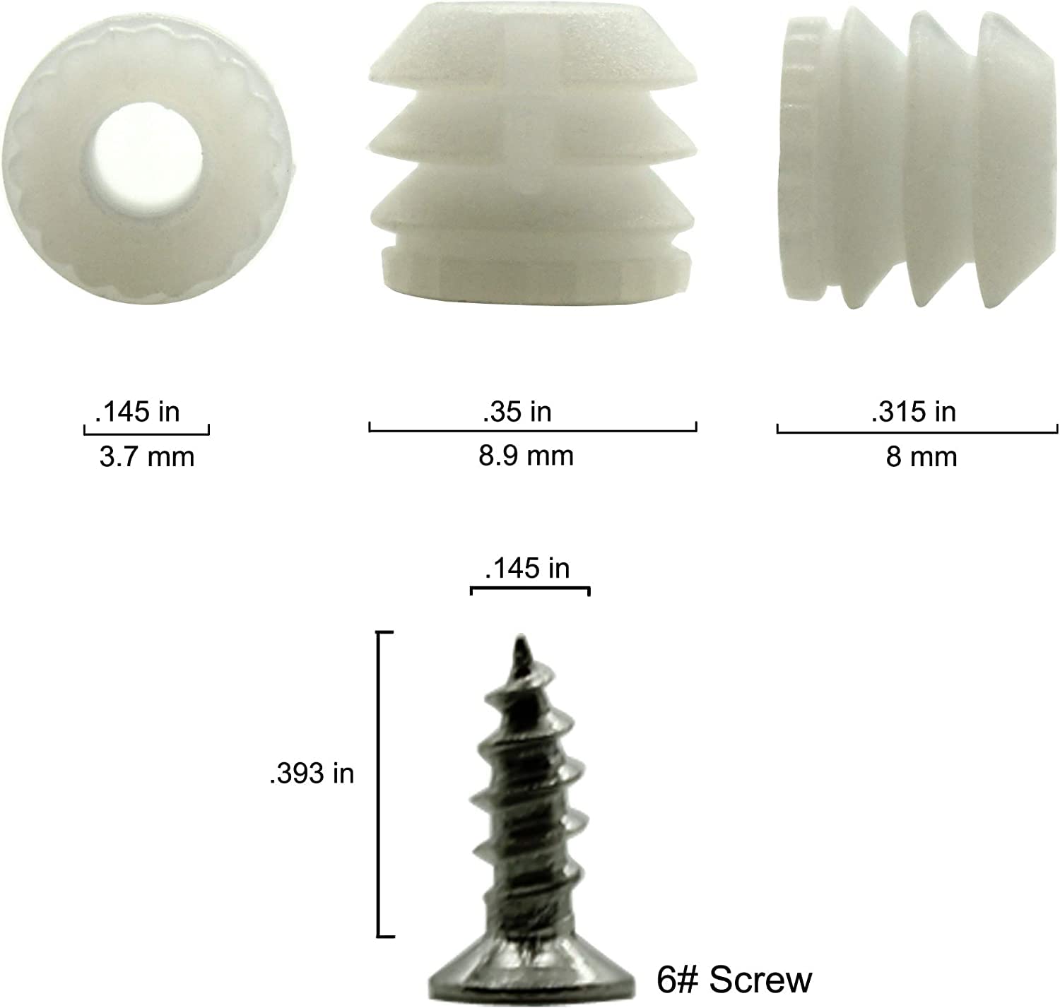 Hinge Repair Inserts - 100 Pack -2 Hinge Repair Inserts - 100 Pack -2