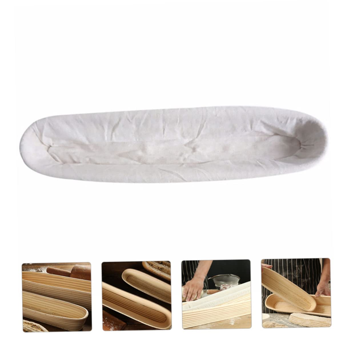 MAGICLULU 2stücke Rattan Brotbackkorb Für Gären Von Teig Abnehmbarer Stoffeinsatz Für Selbstgebackenes Und Brot Praktisches Backzubehör Für Anfänger Und Profis