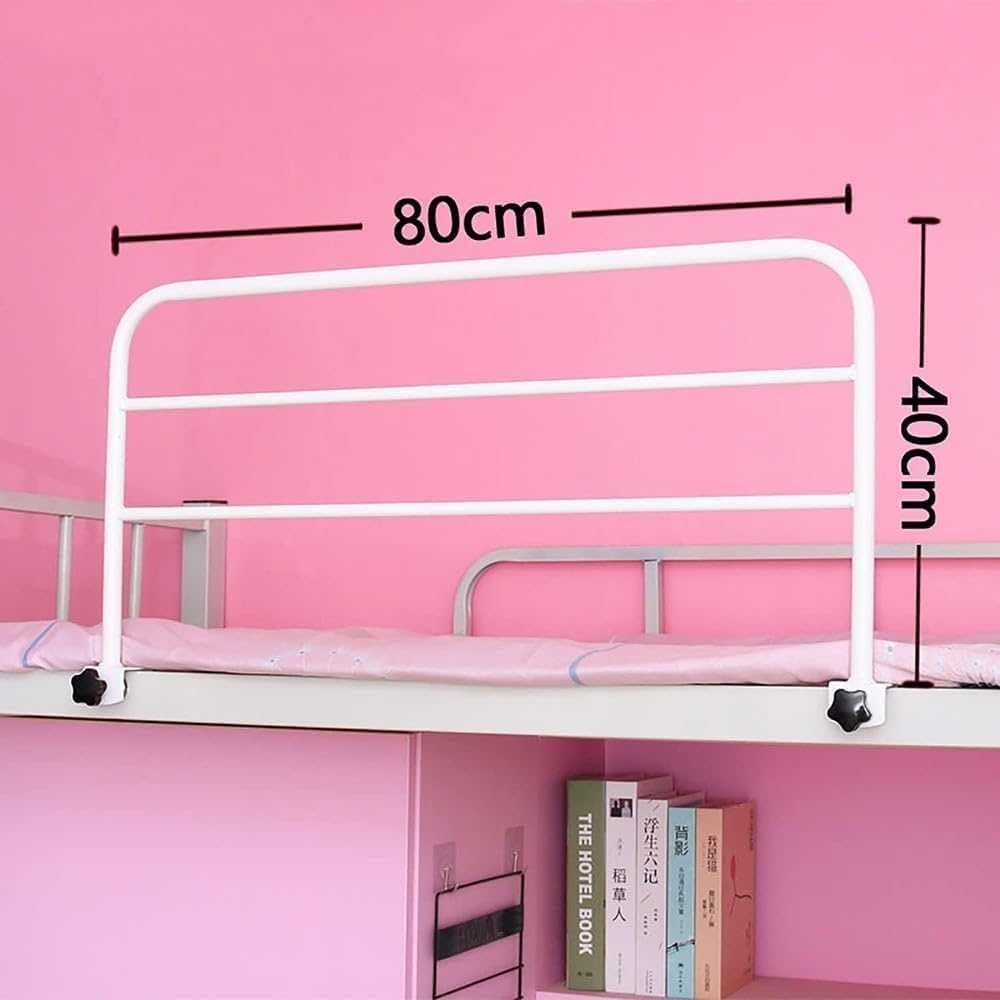 Sponda per Letto Regolabile per Anziani, Barra di Sostegno anticaduta, sponda di Supporto per Letto, per dormitori per Studenti, Donne Incinte, disabili (80 x 40 cm)