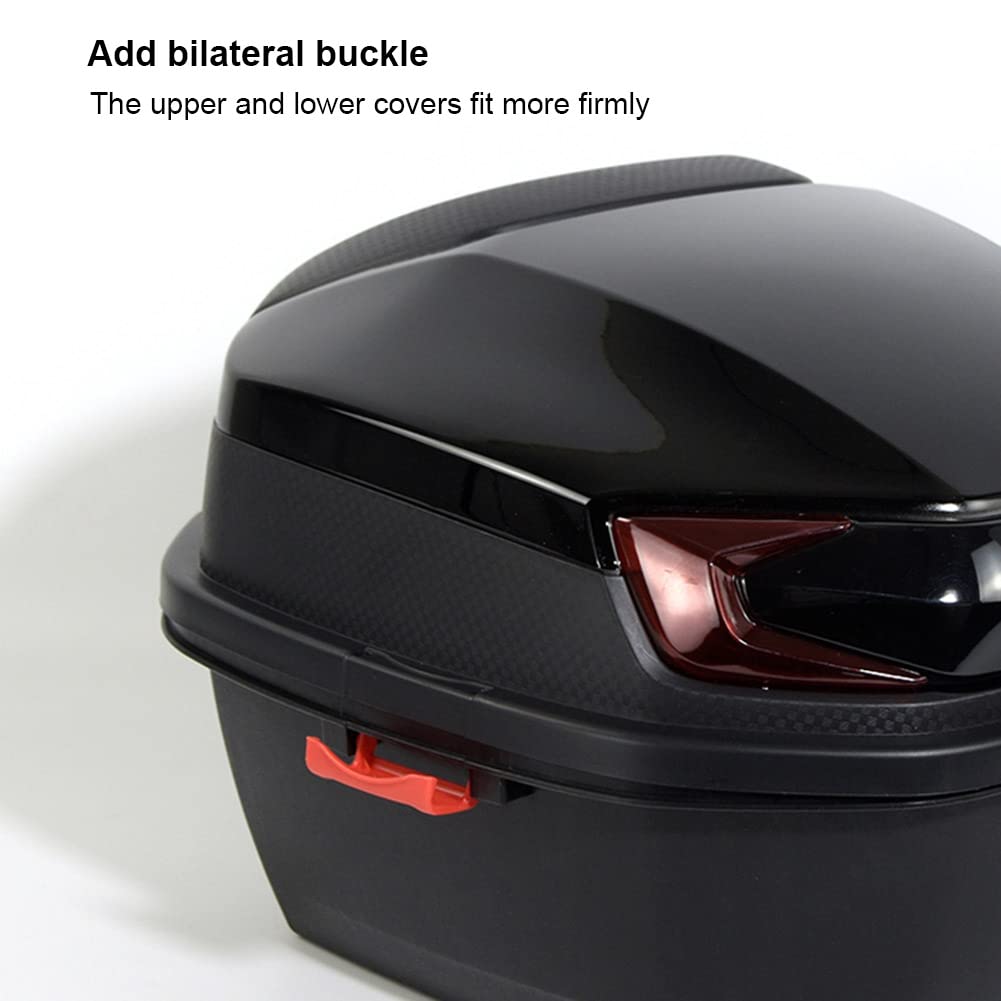A-Pro Top Case Motorfiets met rugleuning Top Box Koffer Motorfiets Scooter Quad