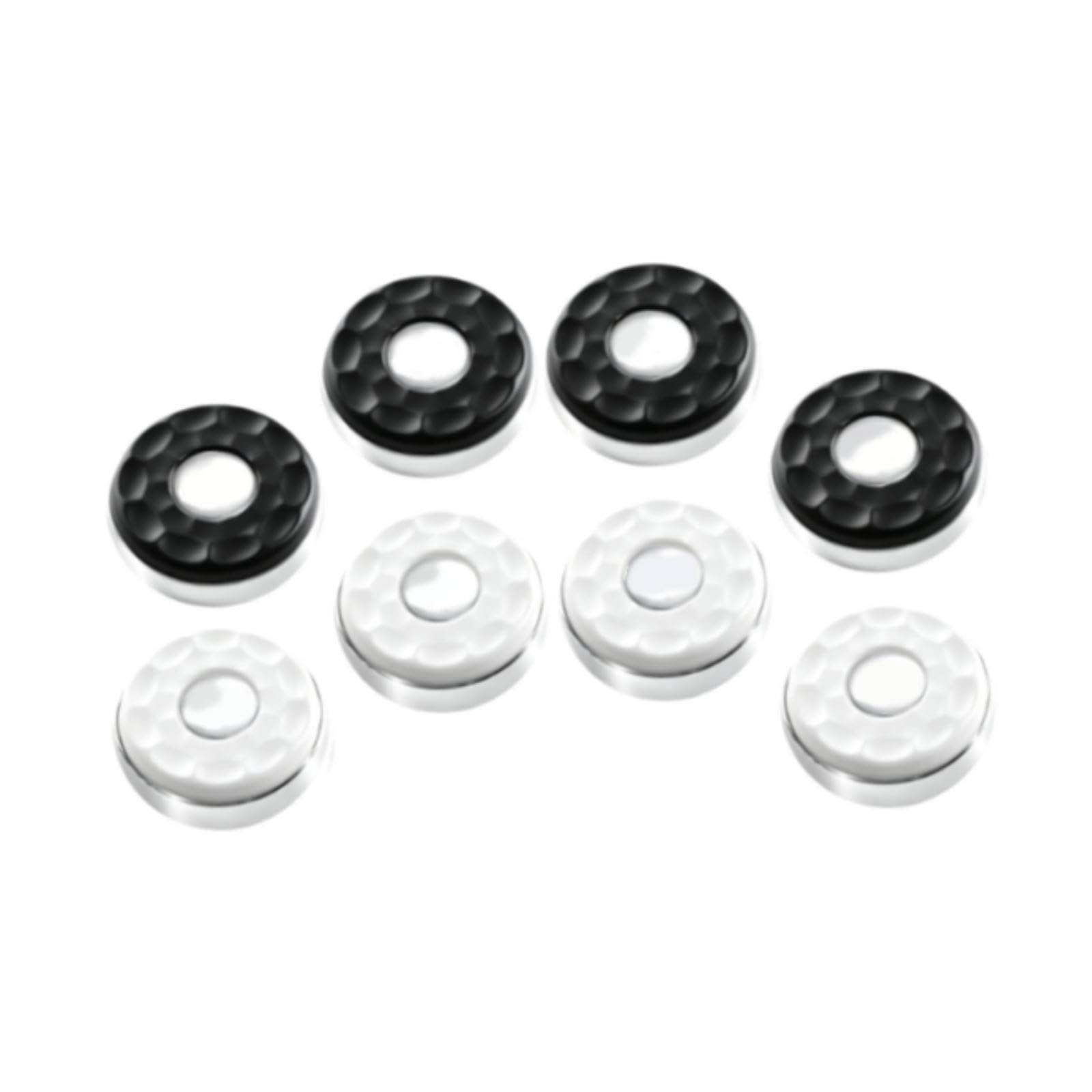 8 Shuffleboard Pucks, Familienspiel, Mini Brett, Rollend, Edelstahl, Leicht, Geeignet für Kinder, Schwarz-Weiss