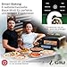 GIU Elektrischer Pizzaofen - Starker Elektro-Ofen für neapolitanische Pizza | Backofen, Pizzaofen, elektrisch, Electric Oven | Über 400 Grad FusionHeat-Tech | Genieße Steinofen-Geschmack Zuhause