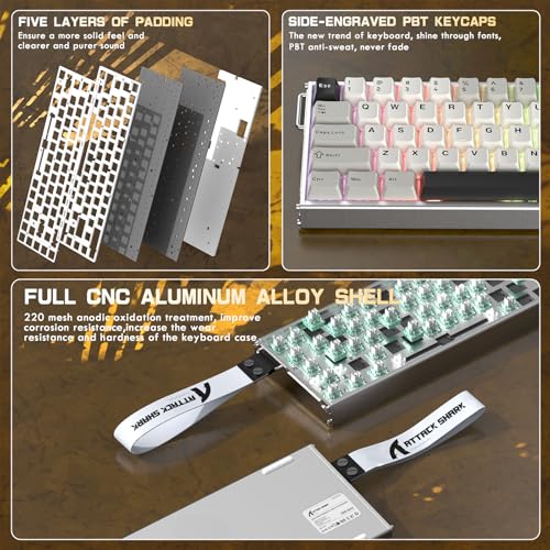 Teclado Gamer X68MAX HE 60% Conectividad USB-C miniatura 6