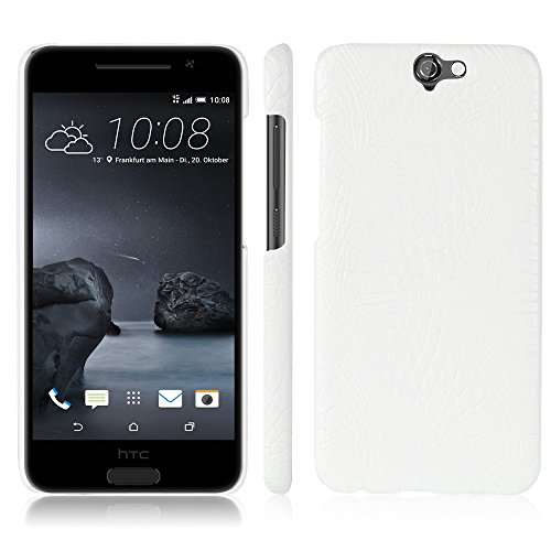 Generic Compatible with HTC One A9 Phone Cover,2 in 1 (PC+Leather) Protective Phone Case White
