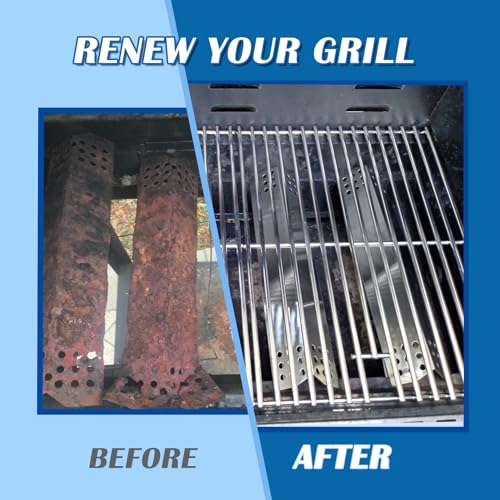 Image of SafBbcue Grill Parts Kit for Home Depot Nexgrill 4 burner 720-0830H 720-0830A 720-0783E 720-0783C Replacement Parts for Expert Grill 720-0789H Stainless Steel Heat Plates & Cooking Grates for Nexgrill