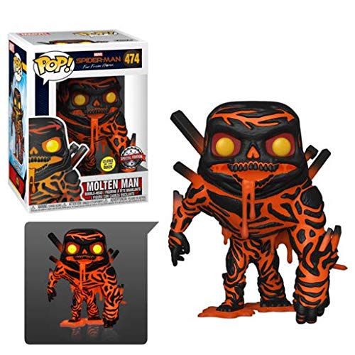 Funko Pop! Marvel: Spider-Man Far From Home - Molten Man Glow (Exclusive)