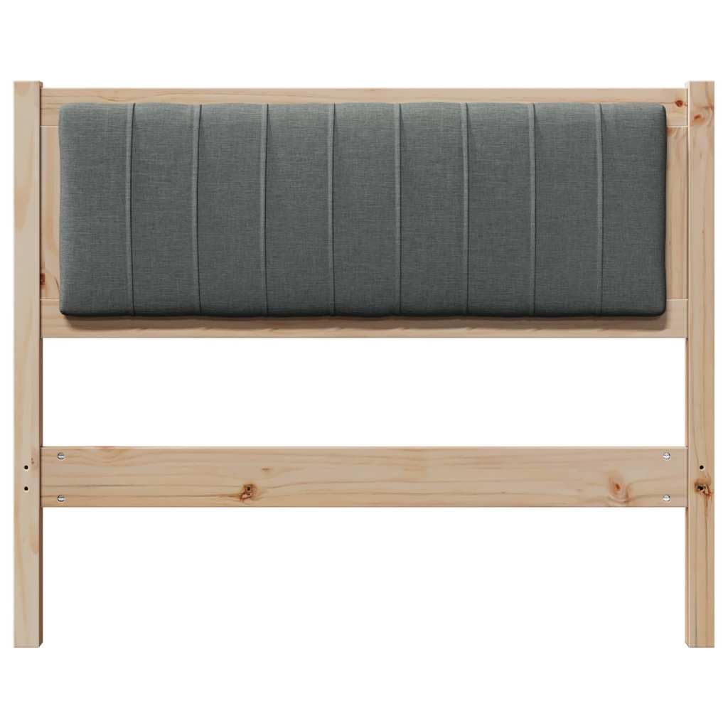 Hothingwell Bett-Kopfteil, gepolstert, Braun, 100 cm, massives Kiefernholz | Gepolstertes Polyester, Rückseite fertig, Pflege mit feuchtem Tuch, modernes Schlafzimmer
