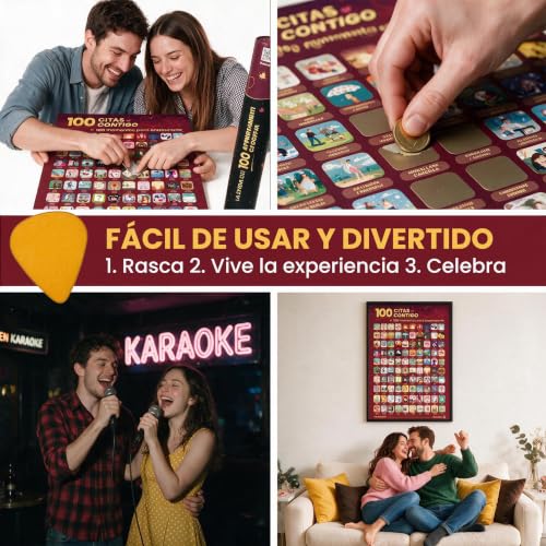 Miniatura 4 de 100 Citas Juntos, Retos Para Parejas, Regalos Para Parejas, Regalo Aniversario Pareja, San Valentin, Regalos De Boda Para Los Novios, Regalos Amigo Invisible, Regalos Originales Para Hombre
