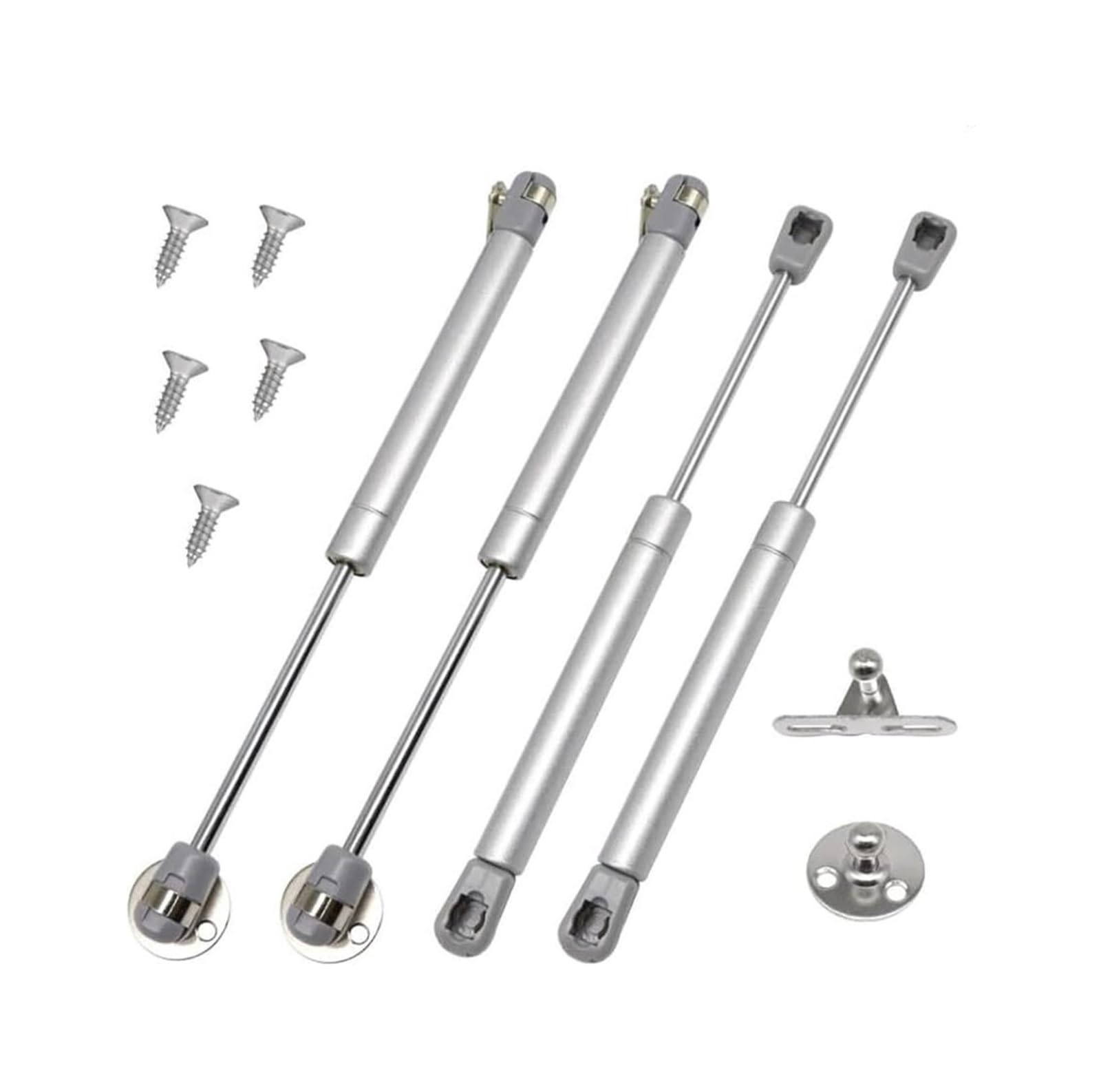 4 Pack Silver Gas Struts 60N-150N Cabinet Lid Lift Supports(150N)