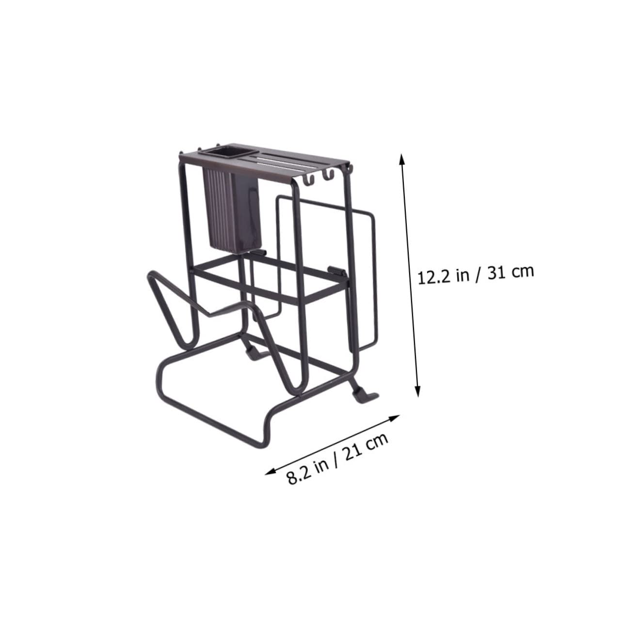 Cabilock Sturdy Multi-purpose Knife Holder Cutter Storage Rack Chopstick and Board Shelf