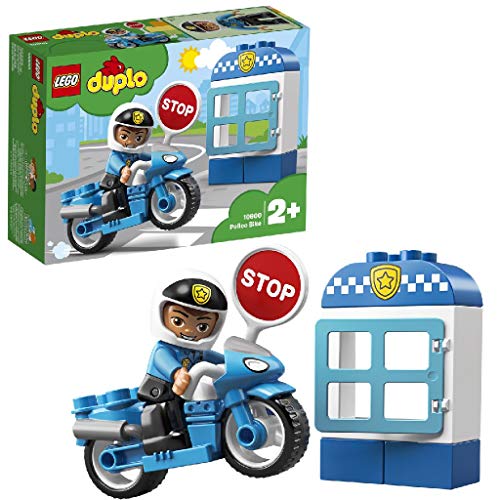 LEGO DUPLO Town DUPLO Rescue Moto de Policía Vehículo de juguete de construcción y aventuras, multicolor (10900)
