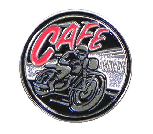 Metal Enamel Pin Badge Cafe Racer Motorcycle Biker...