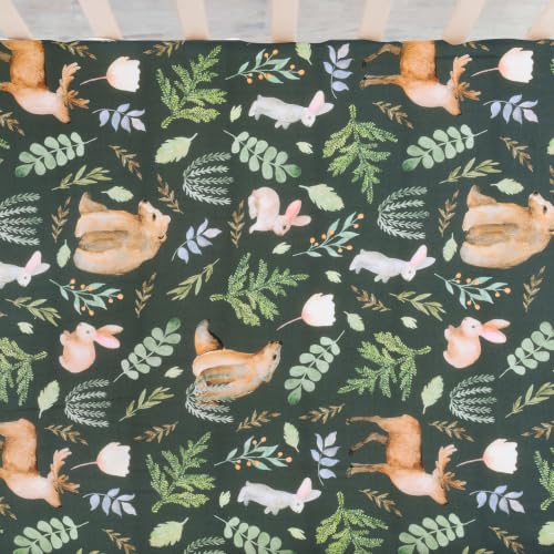 Image of JISEN Baby Fitted Crib Sheets for Boys Girls 52x28 Inch Bear