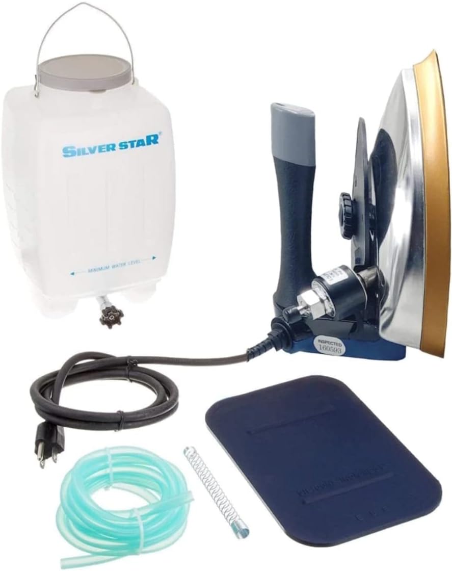 Stainless Steel Best Silver Star Steam 1300 Watts 220V Electric Steam Iron Es-300L With 4.0 L.Water Tank