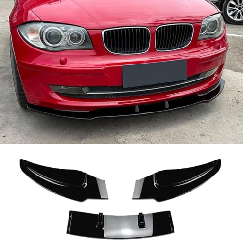 Lèvre de Pare-Chocs Avant BMW E87 E81 E82 E88 Anti-Collision Finition Noir Brillant - 2
