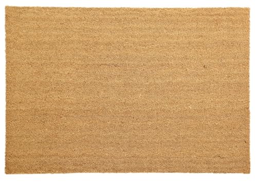 Vzqr 玄関マット 屋外用 ドアマット ココヤシ繊維 泥落とし 滑り止め 耐久性 エントランス ウェルカム 家庭用・店舗・オフィスに最適 40×60cm (80*120cm)