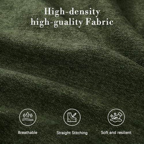 Image of Storage Ottoman Bench, 50.3 inch Fabric Upholstered End of Bed Bench (Green)