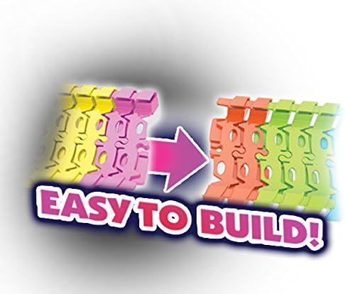 Illustration showing two track pieces easily connecting together.